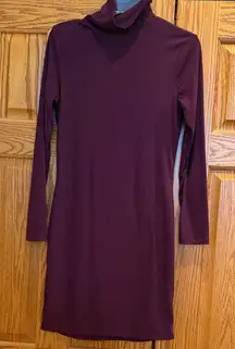Lulu's Deep Purple Long Sleeve Dress
