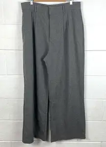 Abercrombie & Fitch tailored gray wide leg pant