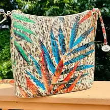 Brahmin Katie Crossbody Bag Botanical Melbourne Leather NWT