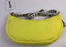 Pride Loud & Proud Yellow Adult Sling Bag Fanny Pack New With Tags