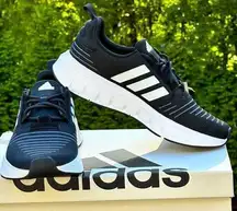 Adidas NEW  Youth Swift Run23 Black White Casual Athletic Sneaker - Size US 7Y