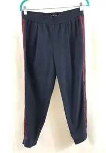 Zara Basic Womens Pants Ankle Jogger Pinstripe M