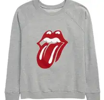 NWT Treasure & Bone Gray Rolling Stones Graphic Pullover Sweatshirt Size XS