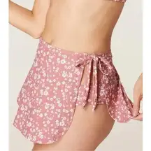 Andie Swim Sarong Coverup in Ditsy Floral Rose Pink S NWT