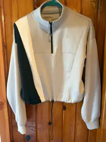 Sports Illustrated‎ Women's Cropped Pullover Sweatshirt Colorblock M