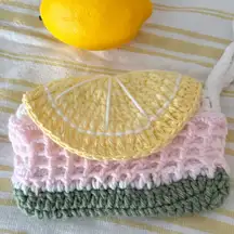 🍋 Mini Lemon Crochet Bag