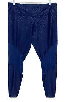 Nike Obsidian Power Training Mid-Rise Leggings Womens XXL Athleisure Workout Gym