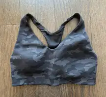 black camo sports bra