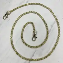 Gold Tone Chain Link Purse Replacement Strap 42" Crossbody ✨
