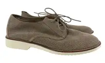 Söfft Simons Suede Oxford Shoes Women’s 9 Beige Perforated Quiet Luxury Comfort