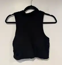 Klassy Network high neck ribbed tank top‎