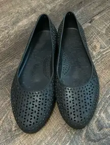 Okabashi Women's Samantha Slip On Ballet Flats Size‎ 9 Black Slip Resistant