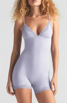 SKIMS Fits Everybody Lace Triangle Romper in Juniper Size X-Large