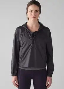 Lululemon Womens size 8 I Put A Shell On You Pullover Hooded Cropped Jacket