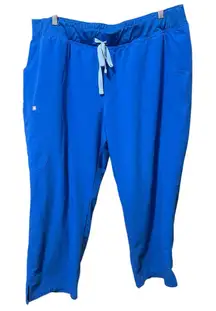 FIGS KADE Scrub‎ Nursing Pants Royal Blue Casual Cargo Utility Comfy Workwear
