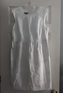 White Eyelet Dress Semi-Formal