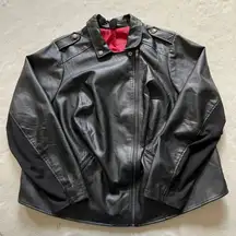 Vintage Disney Minnie mouse Faux Leather Moto Jacket Size 4