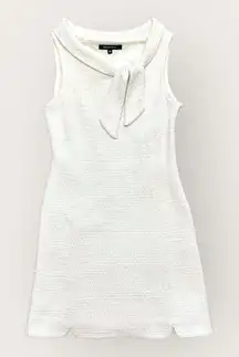 Drew Phillips Fash•ion•iś•ta‎ White Tweed Mini Dress Size 10