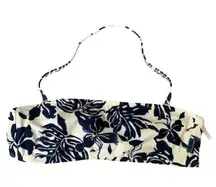 Nautical bralette floral bikini top, size 6