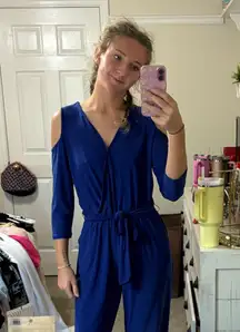 Blue jumpsuit 