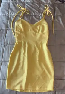 yellow mini dress