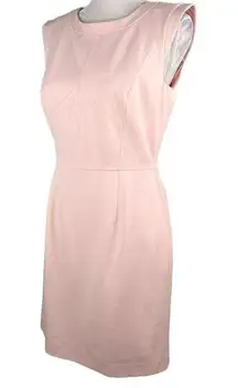 Gianni Bini Dress 6 Pink Cap Sleeves Sheath Lined Back Zipper