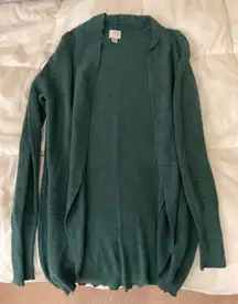 Green Cardigan Sweater