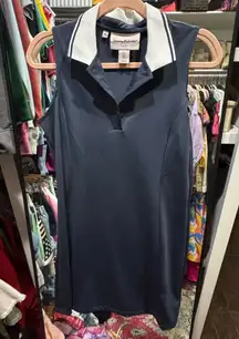 Tommy Bahama Blue golf Dress with collar and matching spandex shorts