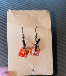 Handmade Juice Dangly Earrings