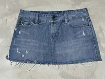Abercrombie and Fitch VTG A&F Y2K Denim/Jean Skirt Size 4 Micro Skirt