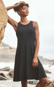 Athleta Santorini Dress in Black Medium