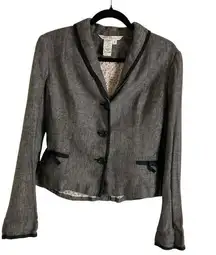 Max Studio Size 8 Women's blazer with Black Trim
