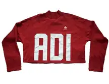 Adidas Originals Womens Bold Aged Cropped Sweatshirt M ASO Kourtney Kardashian