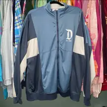 Disney parks dusty medium blue breathable spirit jersey zip up jacket unisex XL