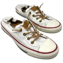 Converse Chuck Taylor All Star Shoreline White Slip-On Sneakers Women's Size 10