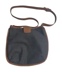 TALBOTS‎ Women’s Crossbody Size 11.5X10.5 Gray & Brown