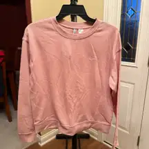 H&M Divided Love Pink Crewneck Sweatshirt