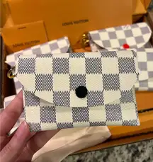 Upcycled Designer Wallet Keychain Black Snap