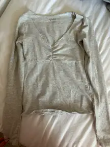 Brandy Melville Long Sleeve Top Grey