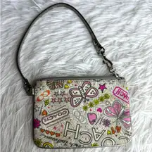 COACH Limited Edition Poppy Graffiti Wristlet