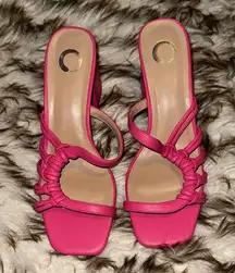 Journee Collection Pink Strappy Heels