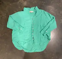 Vintage Havana gauzy button down shirt