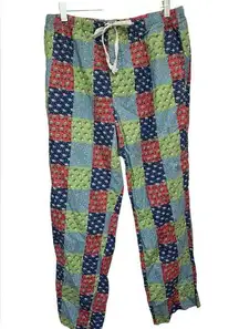 Vineyard Vines  Cotton Pajama Pants PJ Bottom Winter Christmas Patchwork