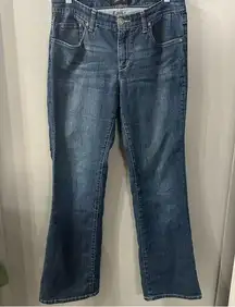 Seven7 Flar Jeans Medium Wash Denim Flare Jeans Size 8