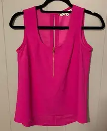 Trina Turk Fuchsia Zipper Tank Size Petite