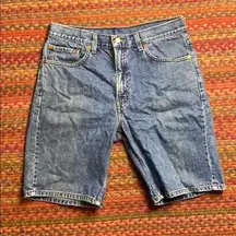Y2K LEVIS 505 DENIM SHORTS DAD STYLE JORTS LONG FIT