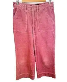 A.N.A. Women's Pink Corduroy Extra Wide-Leg Pants Size 6 Rose Color Sailor Pants