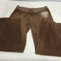 Juicy Couture Women's Brown tracksuits pant sz xl