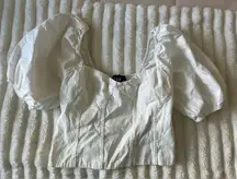 GAP Ivory Puff Sleeve Blouse