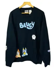 Bluey Official Character Sweatshirt Cartoon Animation Fan‎ Merchandise XL NWT